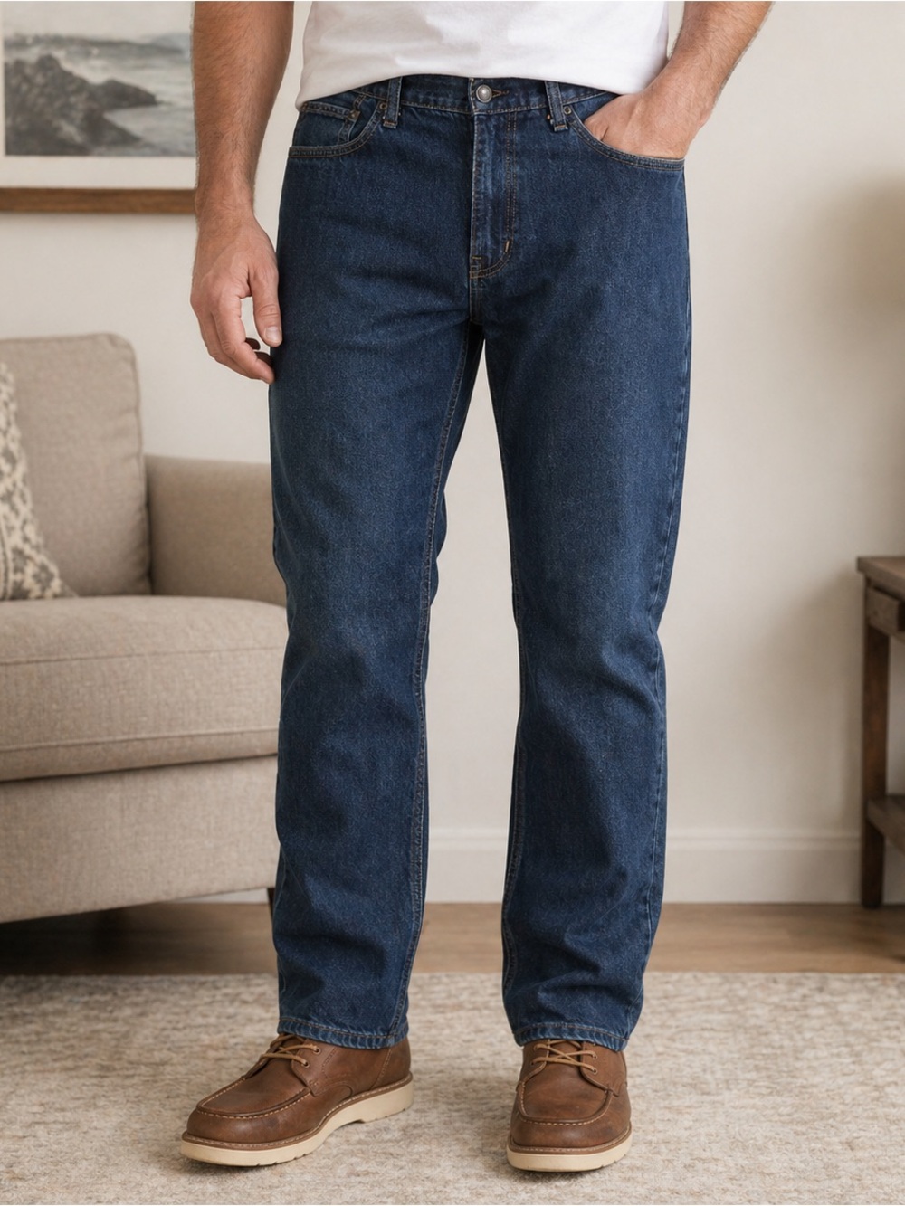 Bullhead PacSun Jeans Mens 38x32 Dark Wash 100% Cotton Bootcut Y2K Denim